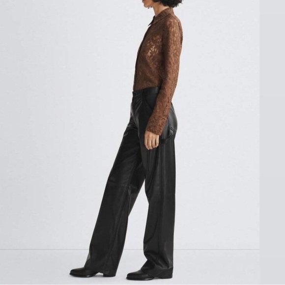 rag & bone Sid Faux Leather Carpenter Pant - Picture 2 of 6